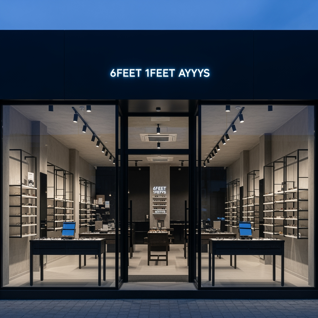 AI Design for 6feet 1feet ayys optic shop design