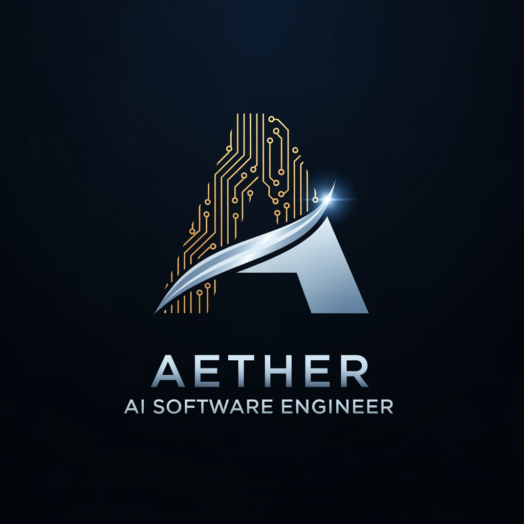 AI Design for can you  create a logo for a AI software engineer named Aether
