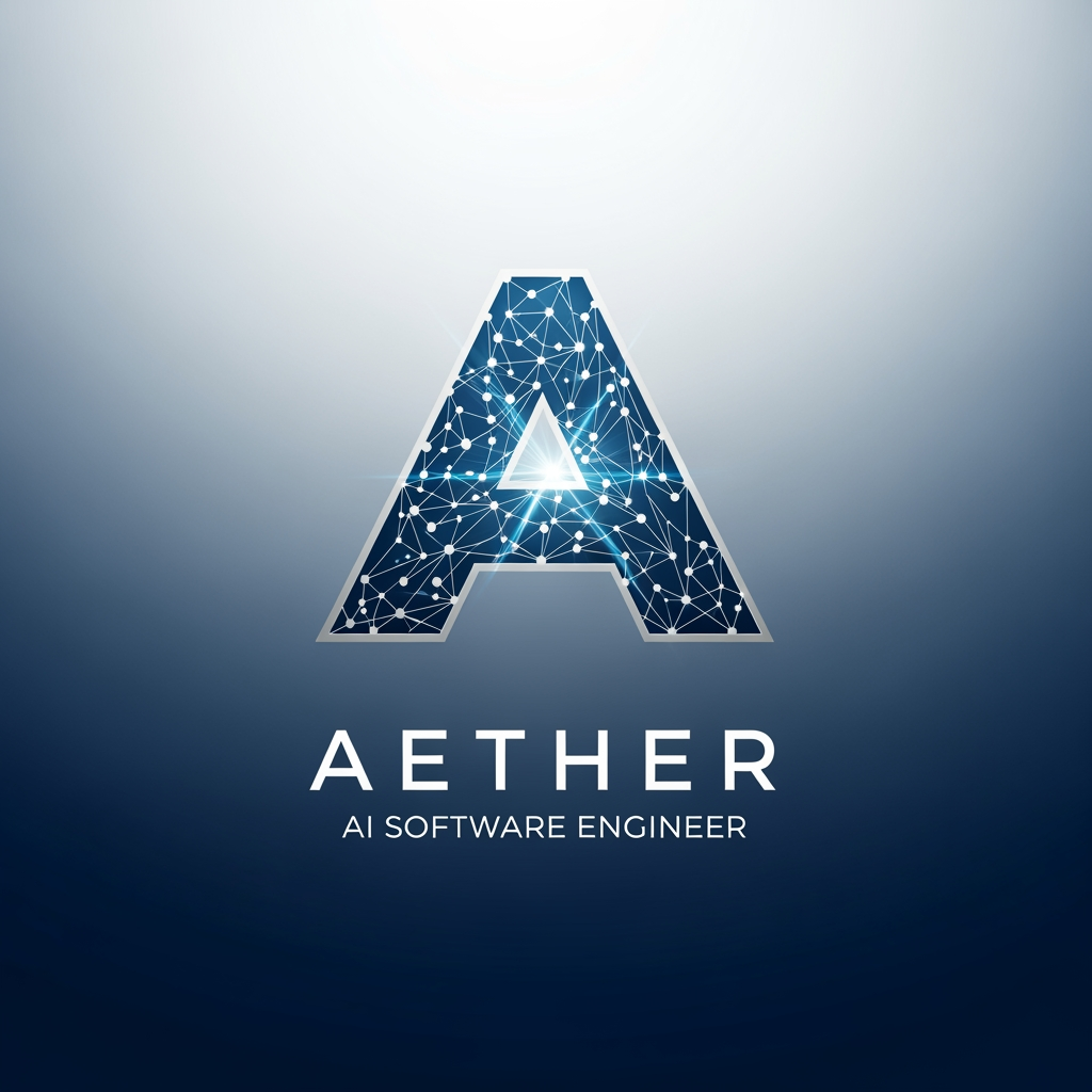 AI Design for can you  create a logo for a AI software engineer named Aether