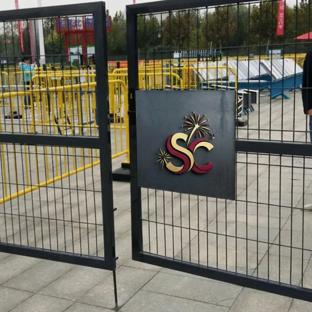 AI Design for in this create a logo in center of square. and my gate is of style. the second image is the gate that is in my firm