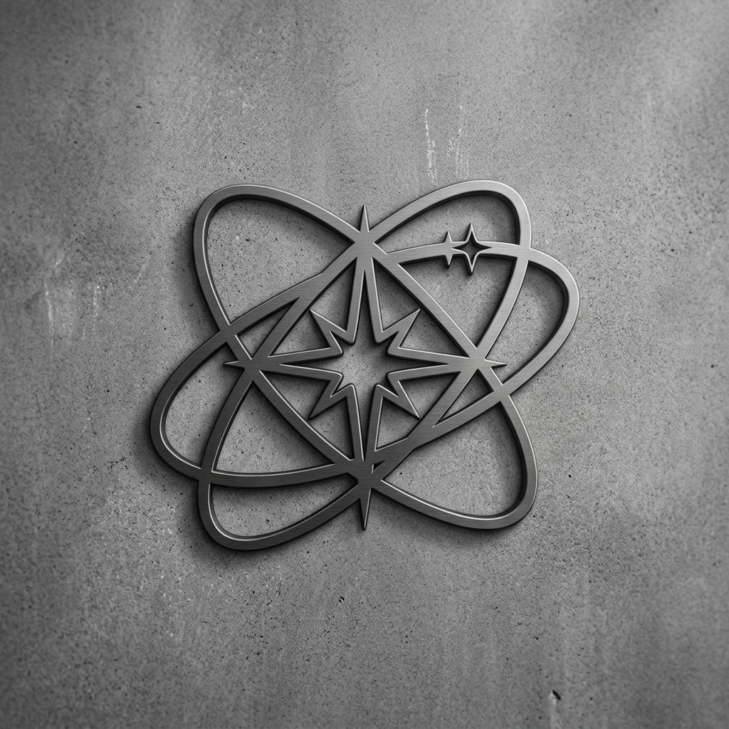 AI Design for give me a logo for my brand see i don't want the name i want the symbol and i need a the background should be texture gray and i have given you some symbol for reference