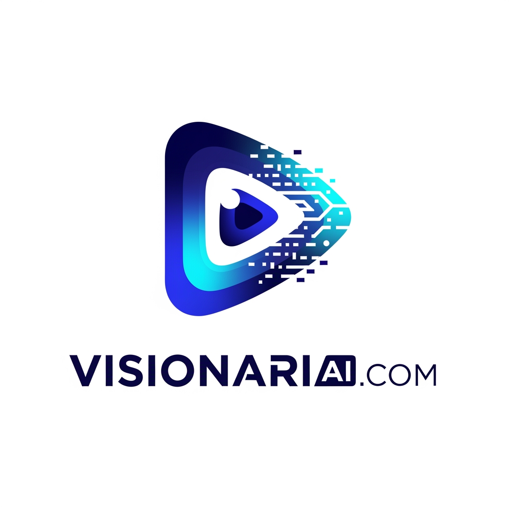 AI Design for logo moderno de mi academia: www.visionar-ia.com que es de cursos de video IA. Que sea moderno con letras parecidas a Bebasneue o Kozuma gotich Pro.