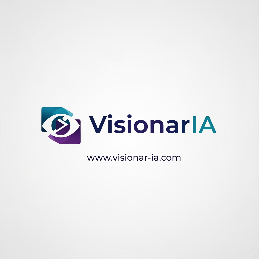 AI Design for logo moderno de mi academia: www.visionar-ia.com que es de cursos de video IA. Que sea moderno con letras parecidas a Bebasneue o Kozuma gotich Pro.