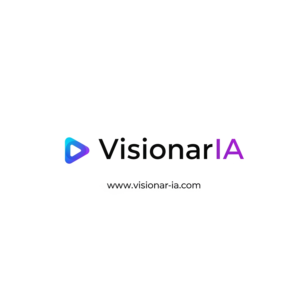 AI Design for logo moderno de mi academia: www.visionar-ia.com que es de cursos de video IA. Que sea moderno con letras parecidas a Bebasneue o Kozuma gotich Pro.