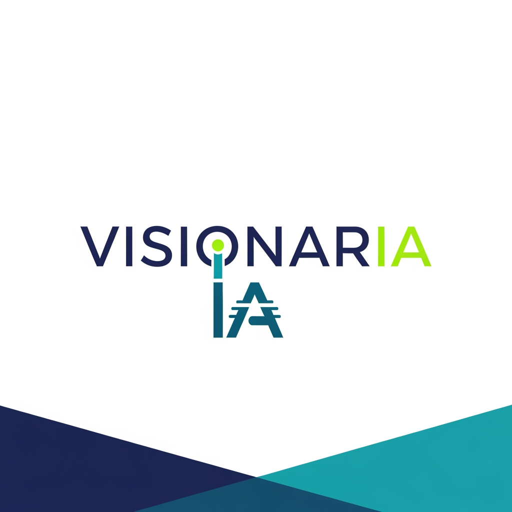 AI Design for logo moderno de mi academia: www.visionar-ia.com que es de cursos de video IA. Que sea moderno con letras parecidas a Bebasneue o Kozuma gotich Pro.