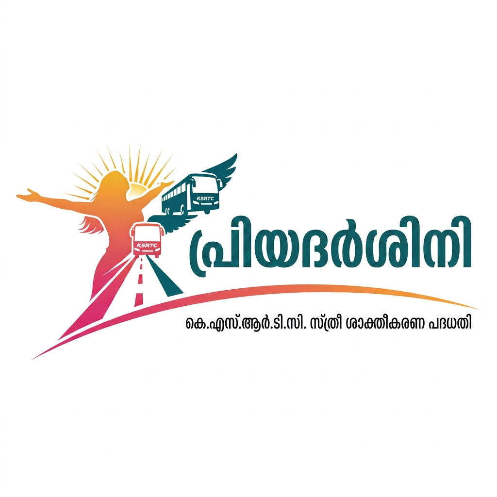 AI Design for "പ്രിയദർശിനി" Logo Making
ലോഗോ ഡിസൈൻ നിർദ്ദേശങ്ങൾ
ലോഗോ സ്ത്രീ ശാക്തീകരണം, സാമൂഹിക സമത്വം, സ്വതന്ത്ര യാത്ര എന്നീ ആശയങ്ങൾ പ്രതിഫലിപ്പിക്കുന്നതായിരിക്കണം.
ലോഗോയിൽ "പ്രിയദർശിനി" പദ്ധതിയുടെ ലക്ഷ്യവും സന്ദേശവും വ്യക്തമായി ഉൾക്കൊള്ളിക്കേണ്ടതാണ്.
ലോഗോ പൂർണ്ണമായും സൃഷ്ടാവിന്റെ സ്വന്തം രൂപകൽപ്പനയായിരിക്കണം. പകർപ്പവകാശ ലംഘനം ഉണ്ടാകാൻ പാടില്ല.
തെരഞ്ഞെടുക്കപ്പെടുന്ന ലോഗോയുടെ എല്ലാ ഉപയോഗാവകാശങ്ങളും KSRTC യ്ക്ക് ആയിരിക്കും.