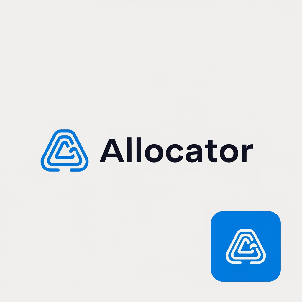 AI Design for Allocator 

Details : It is an Activity management system like TMS. Daily doing office activities are entering in this website.

1.  Color green or blue like Hyz venture logo colors. Choose any one colour.
2.  Simple and unique logo.
3.  Create Logo and create logo icon (for favicon icon).