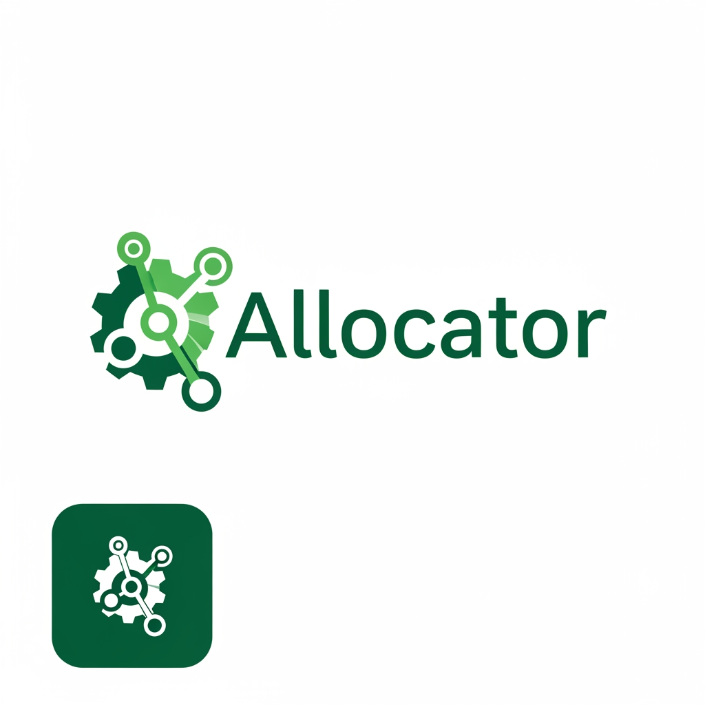 AI Design for Allocator 

Details : It is an Activity management system like TMS. Daily doing office activities are entering in this website.

1.  Color green or blue like Hyz venture logo colors. Choose any one colour.
2.  Simple and unique logo.
3.  Create Logo and create logo icon (for favicon icon).