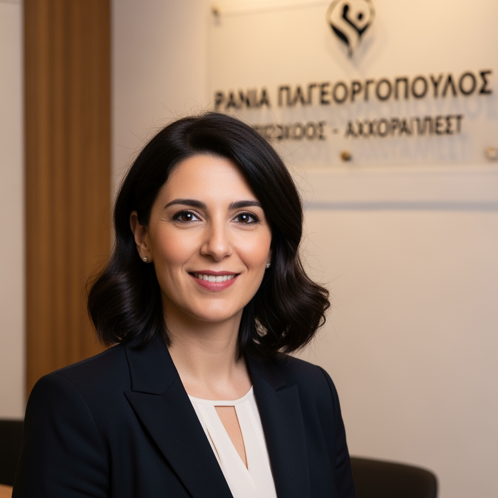 AI Design for Ράνια Παπαγεωργοπούλου
Ψυχολόγος - Ψυχοθεραπεύτρια