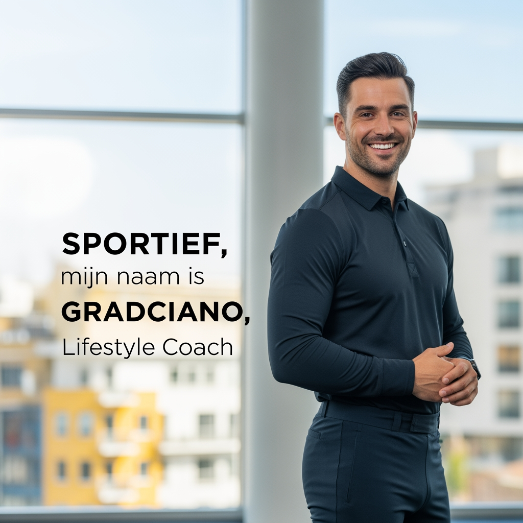 AI Design for sportief mijn naam is gradciano lifestyle coach