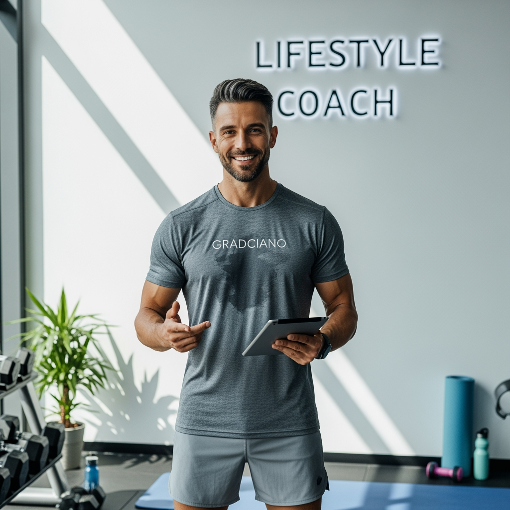 AI Design for sportief mijn naam is gradciano lifestyle coach