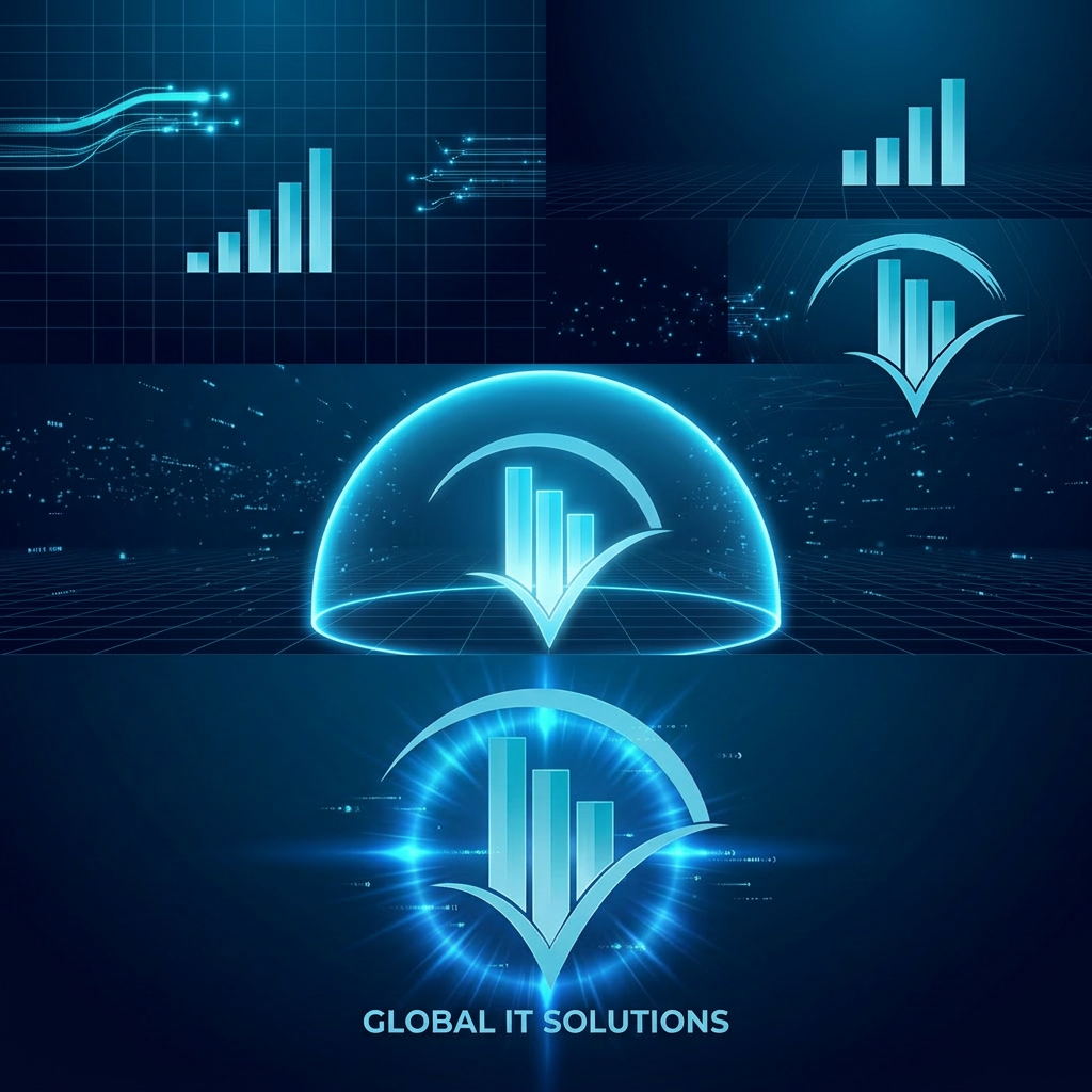 AI Design for ADD motion graphics to this logo and add sound effects as well..as this is a IT services related logo to the animation accordingly