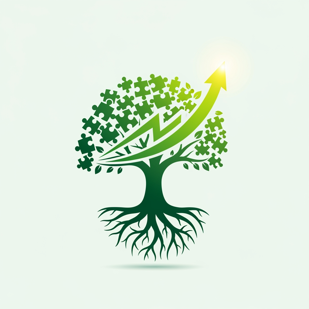 AI Design for create a spesal symbolic logo for my growth ageny