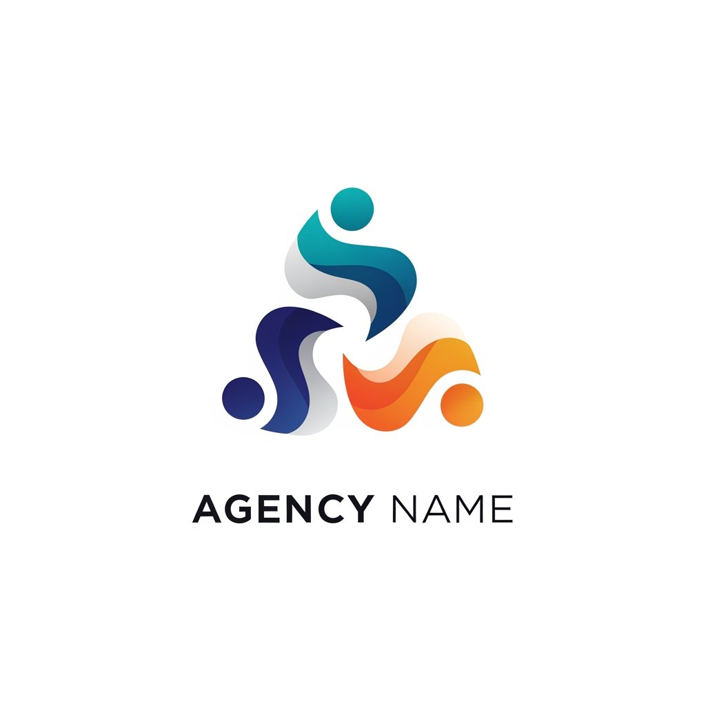 AI Design for create a mordern symbolic logo for my ageny