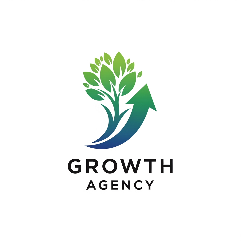 AI Design for create amordern symbolic logo for my growth ageny