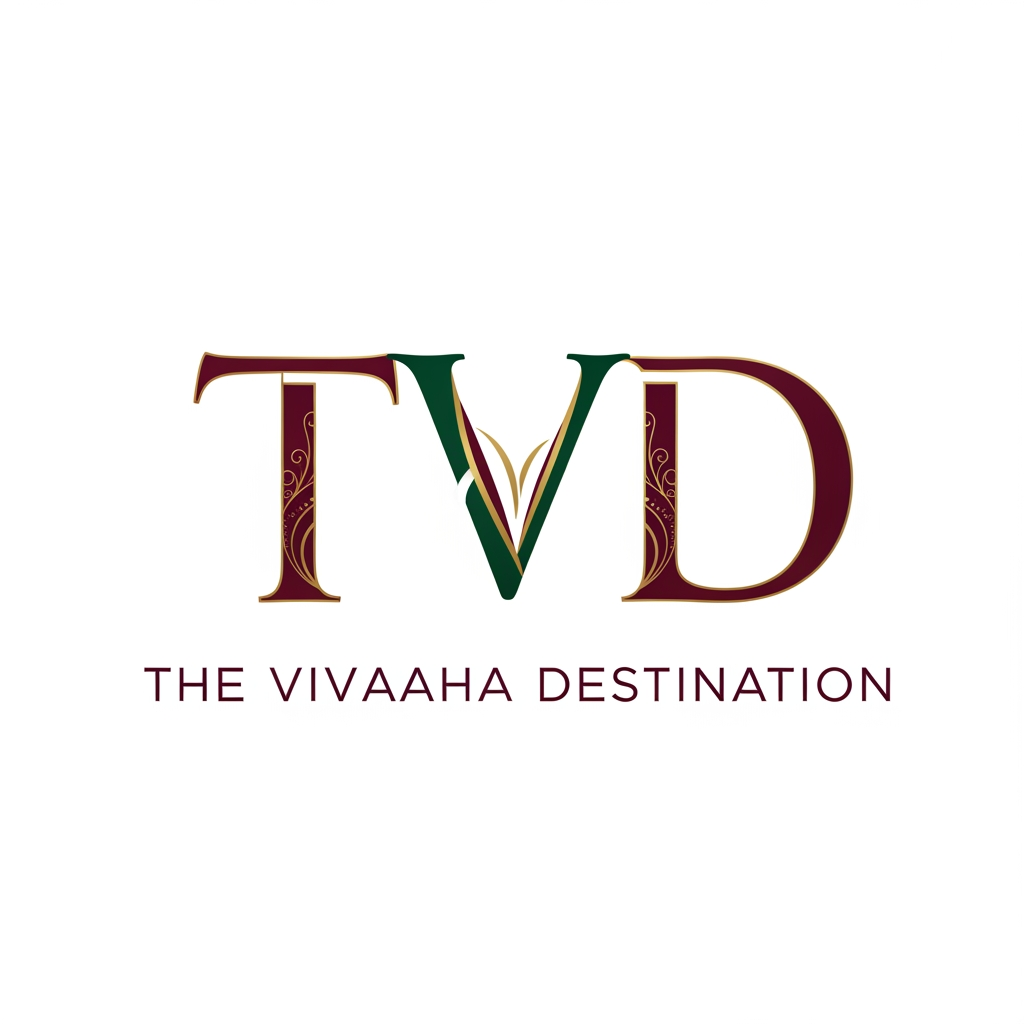 AI Design for create TVD logo the under the vivaaha destination