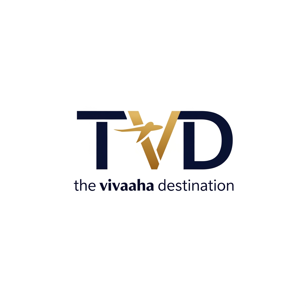 AI Design for create TVD logo the under the vivaaha destination
