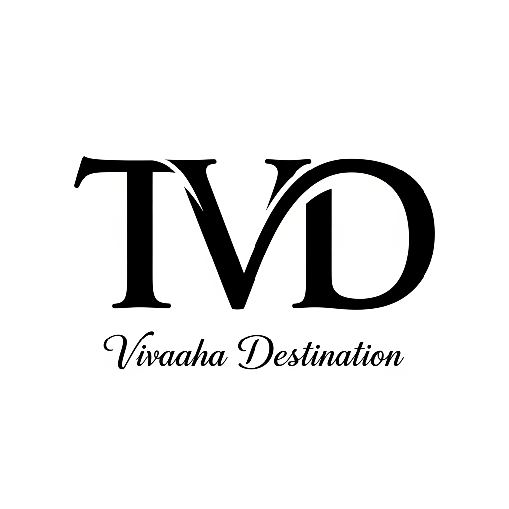 AI Design for create TVD logo the under the vivaaha destination all tvd text combaind