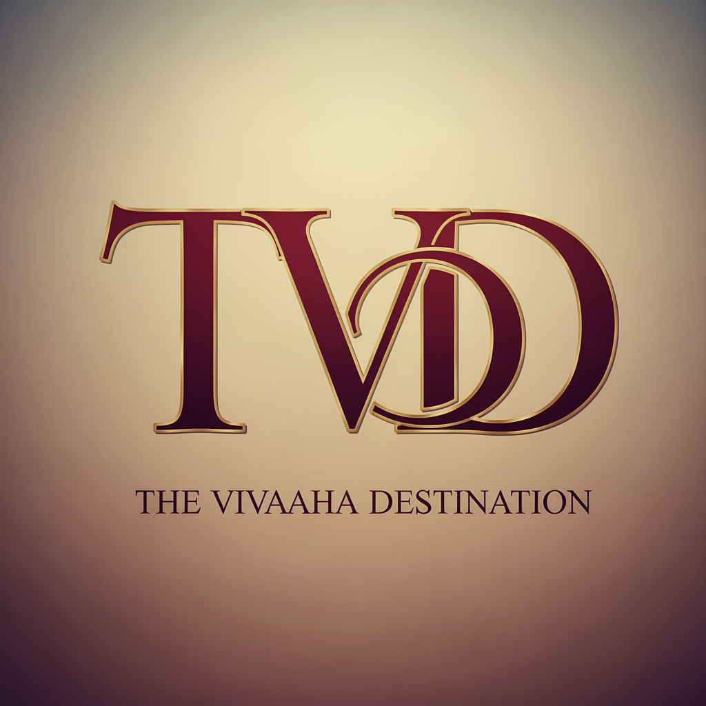 AI Design for create TVD logo the under the vivaaha destination all tvd text combaind