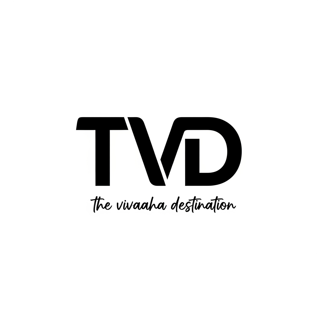 AI Design for create TVD logo the under the vivaaha destination all tvd text combaind