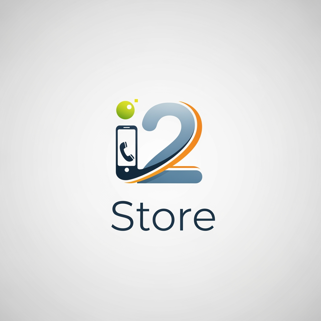 AI Design for i started in new store for mobile i want logo simple and creative name is i 2 store