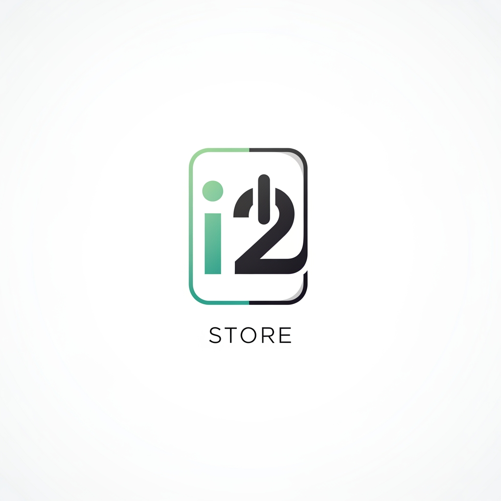 AI Design for i started in new store for mobile i want logo simple and creative name is i 2 store