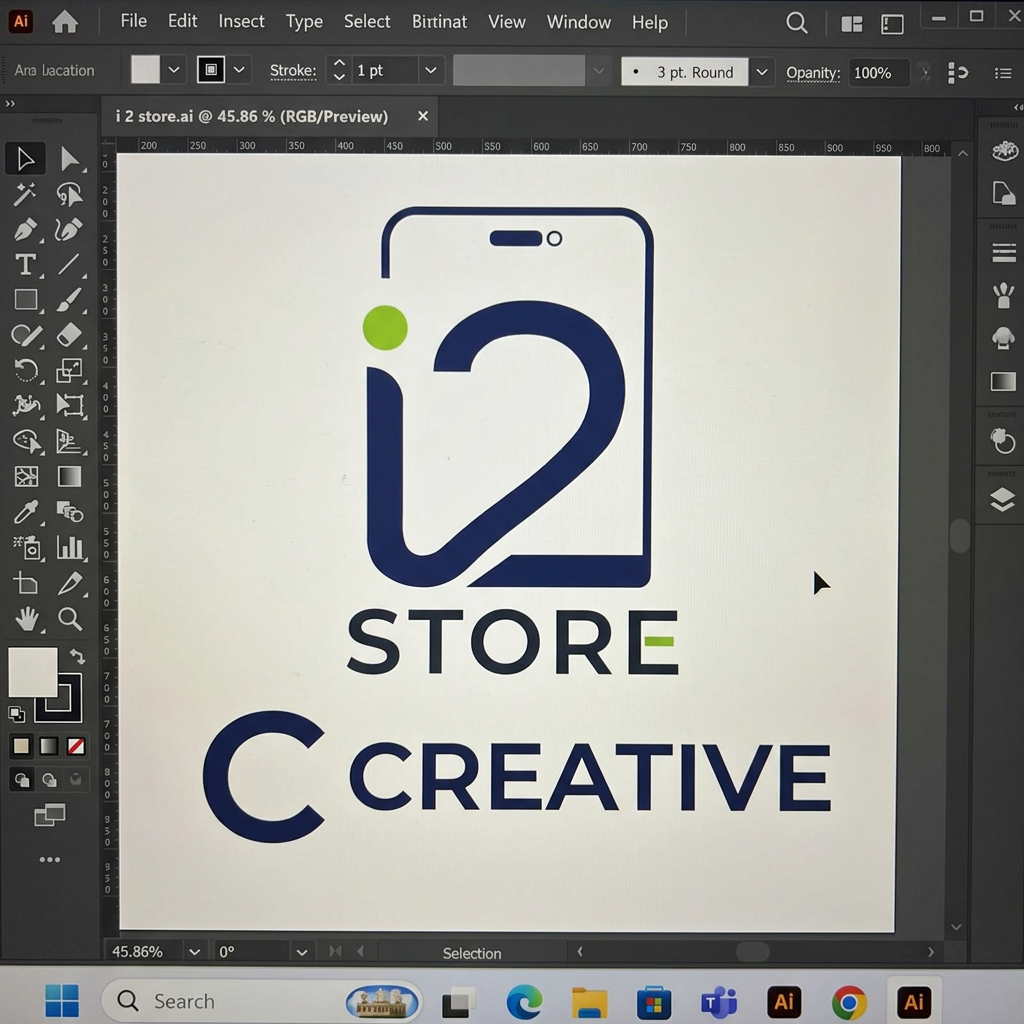 AI Design for add this logo C CREATIVE