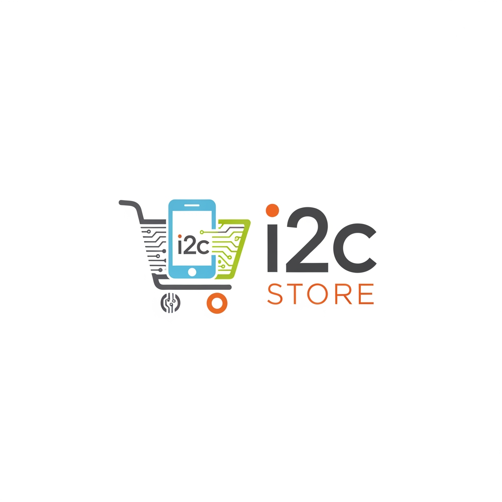 AI Design for i2c store mobile store logo