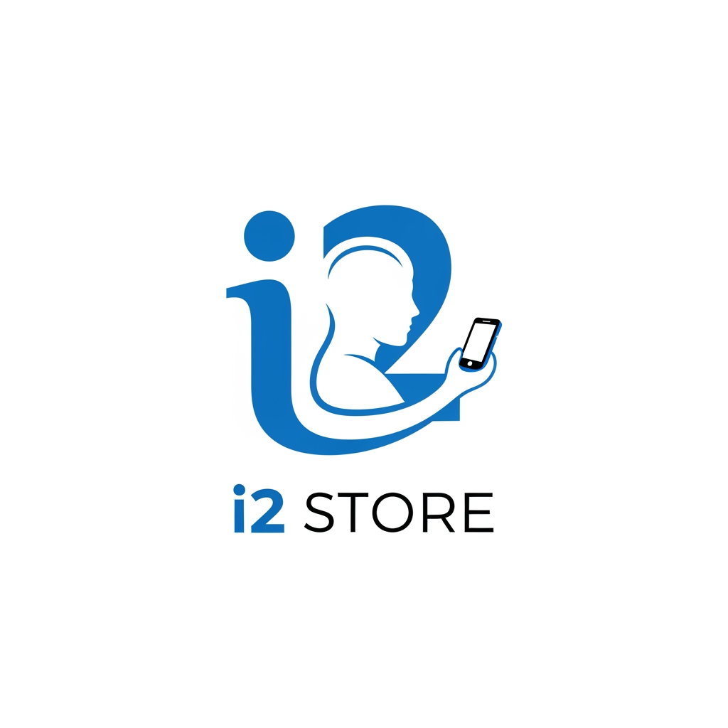 AI Design for i started in new store for mobile i want logo simple and creative name is i 2 store
