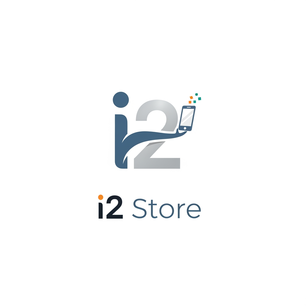 AI Design for i started in new store for mobile i want logo simple and creative name is i 2 store