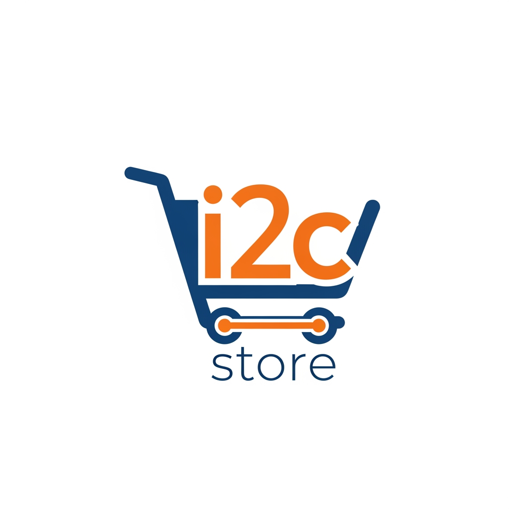 AI Design for i2c store logo simple and creative