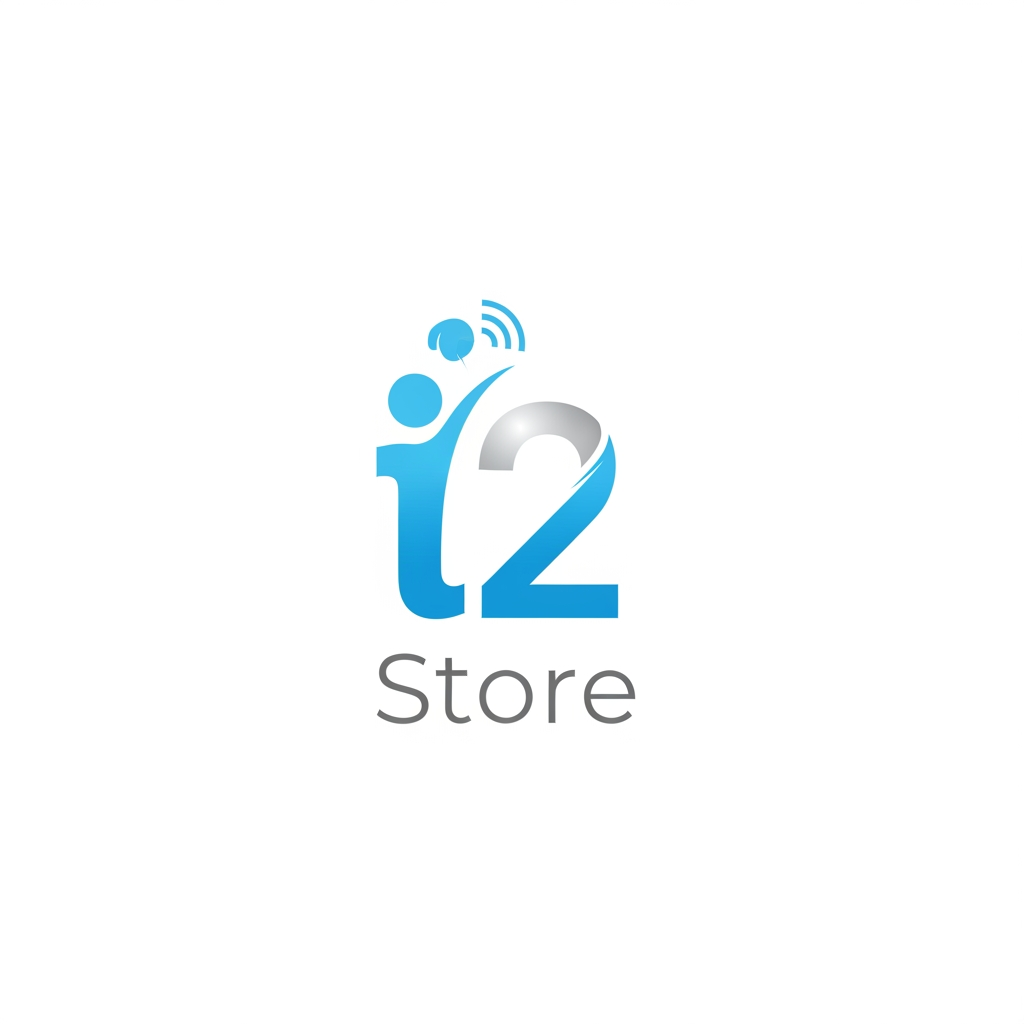 AI Design for i started in new store for mobile i want logo simple and creative name is i 2 store