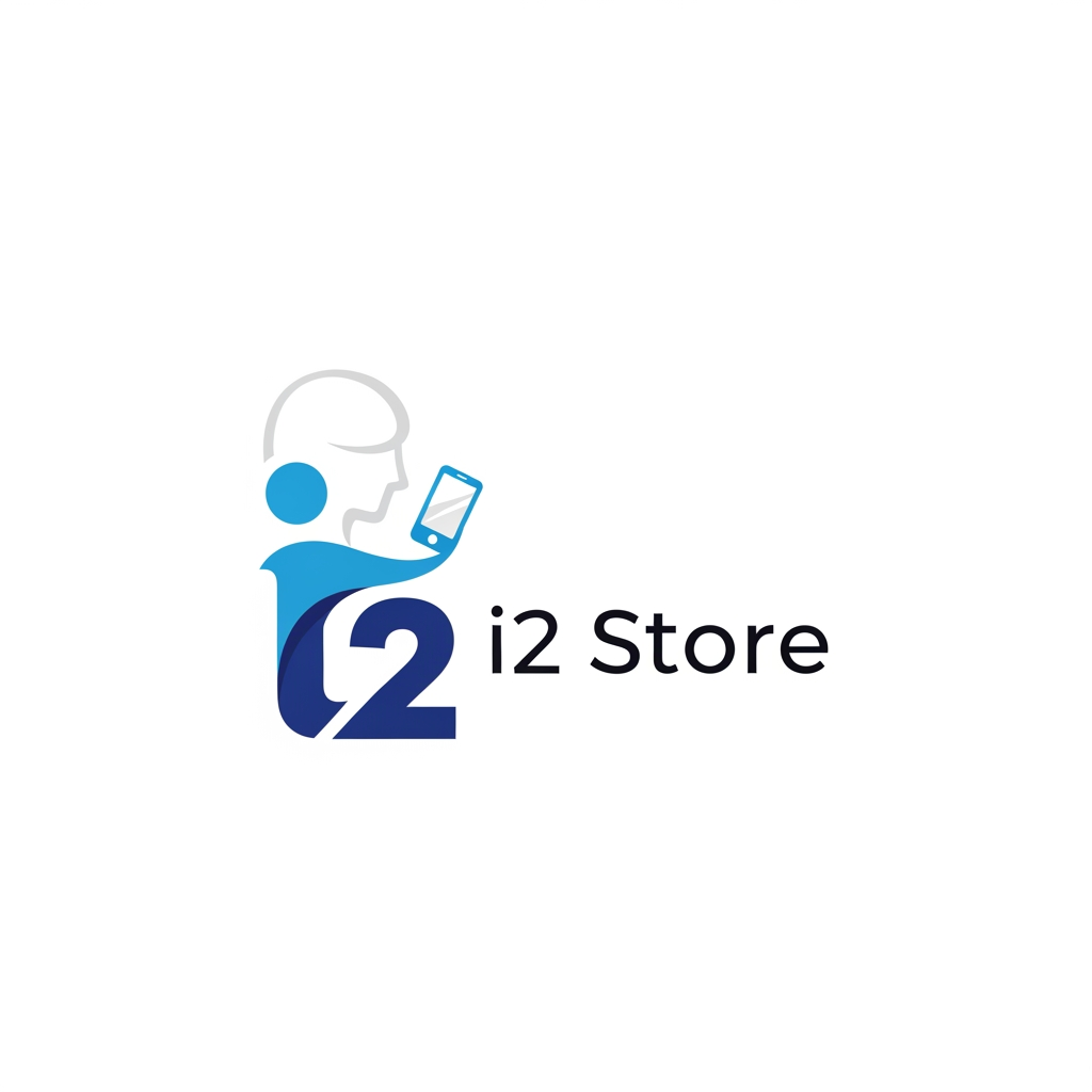 AI Design for i started in new store for mobile i want logo simple and creative name is i 2 store