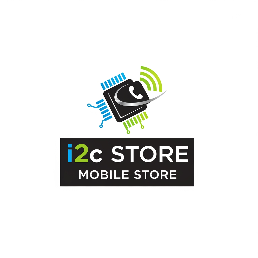 AI Design for i2c store mobile store logo
