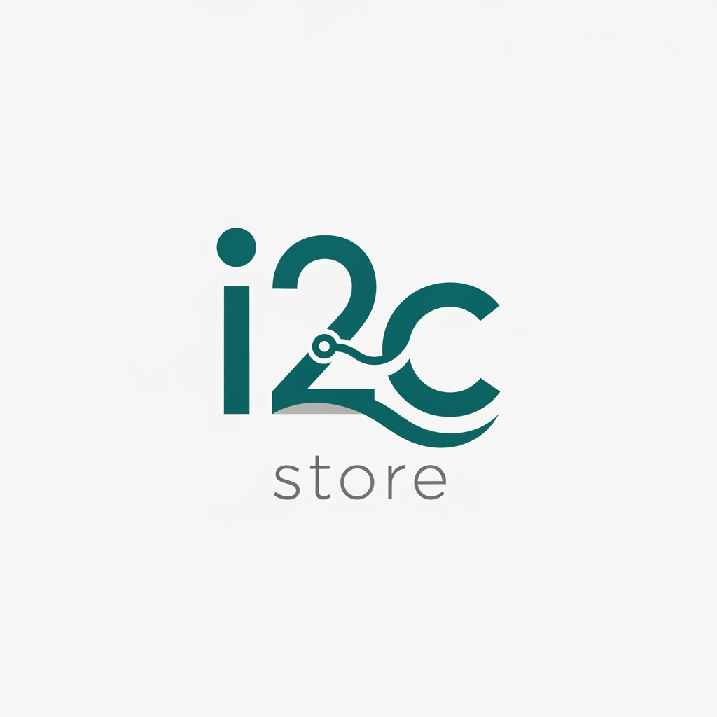 AI Design for i started new mobile store name is i2c store i want to simple and creative logo