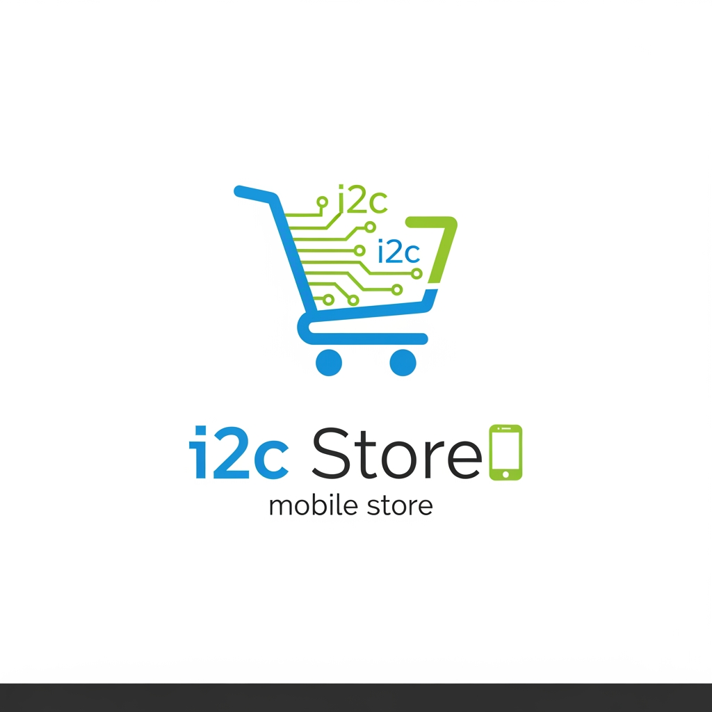 AI Design for i2c store mobile store logo