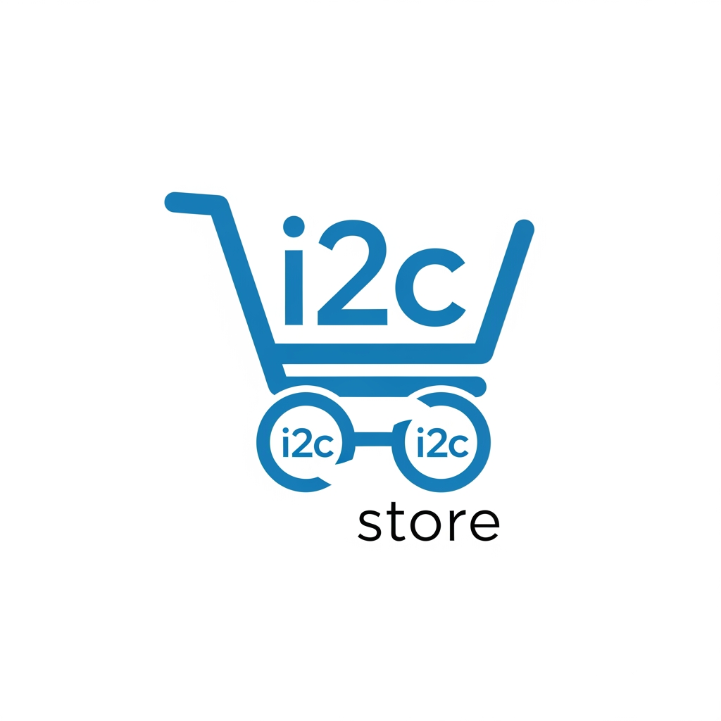 AI Design for i2c store logo simple and creative