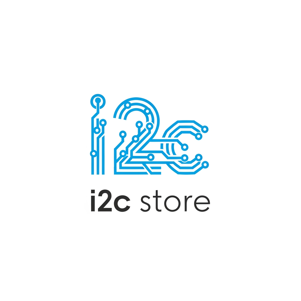AI Design for i started new mobile store name is i2c store i want to simple and creative logo