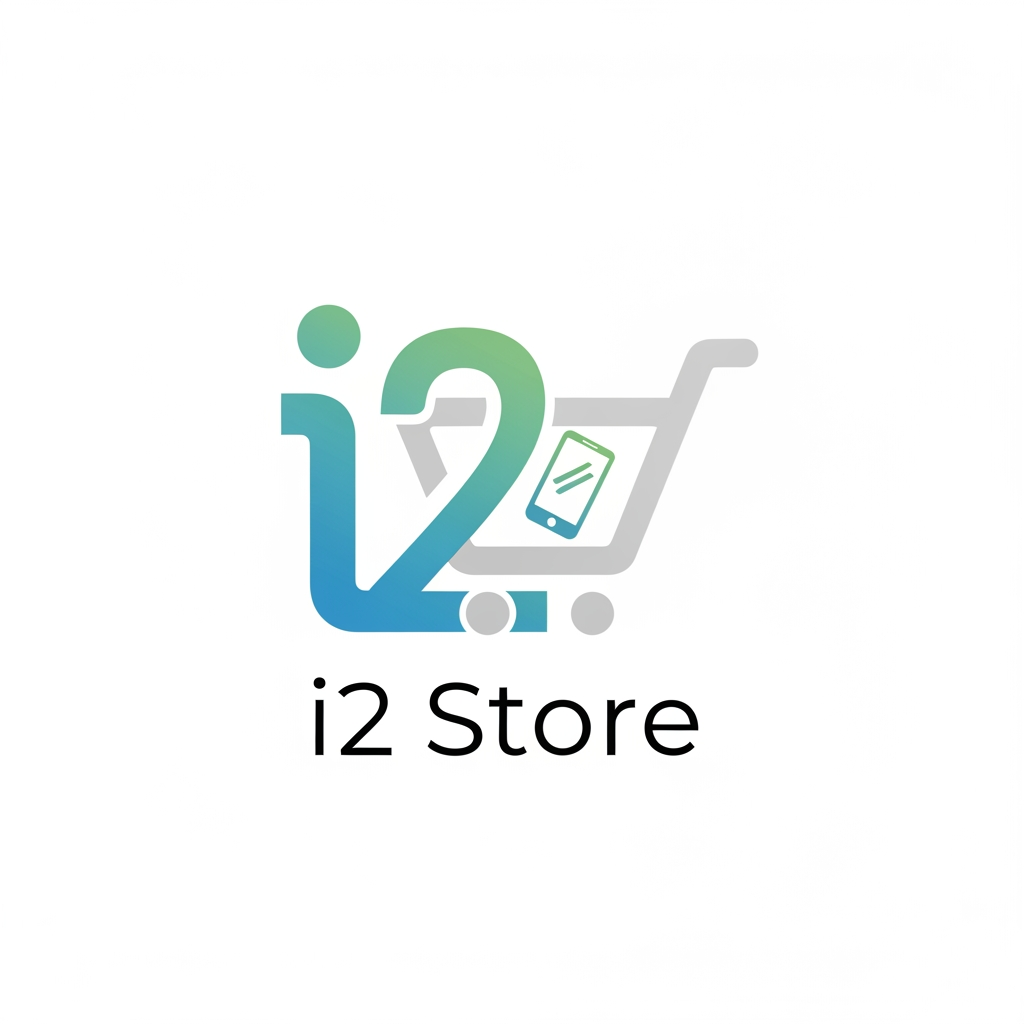 AI Design for i started in new store for mobile i want logo simple and creative name is i 2 store