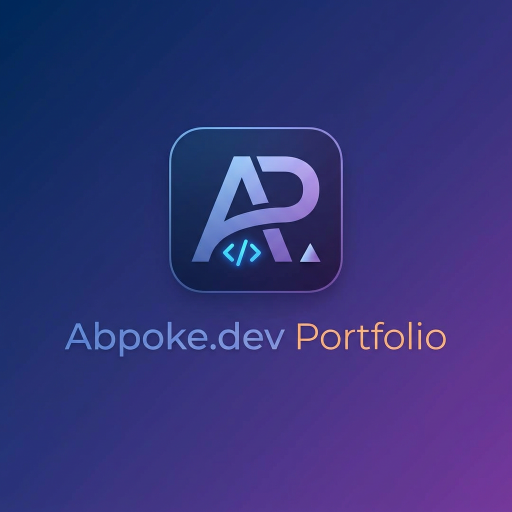 AI Design for I want to create a logo for my portfolio website Abpoke.dev Portfolio with vercel link https://abpokedev.vercel.app/ and I except something creative and client attracting one