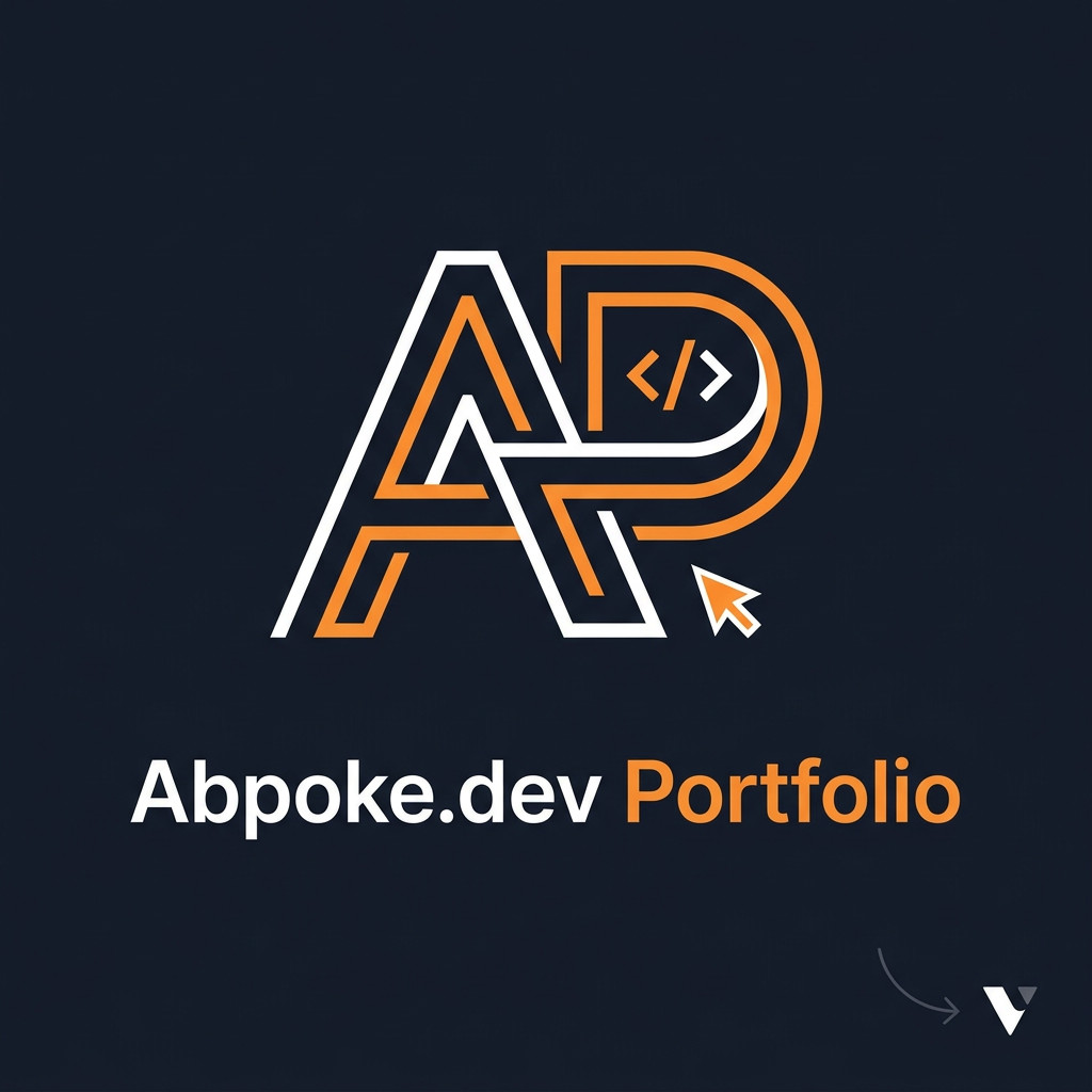 AI Design for I want to create a logo for my portfolio website Abpoke.dev Portfolio with vercel link https://abpokedev.vercel.app/ and I except something creative and client attracting one