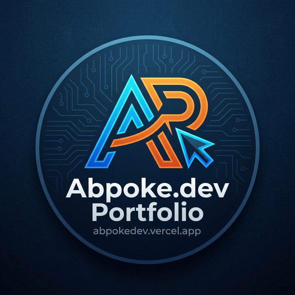 AI Design for I want to create a logo for my portfolio website Abpoke.dev Portfolio with vercel link https://abpokedev.vercel.app/ and I except something creative and client attracting one