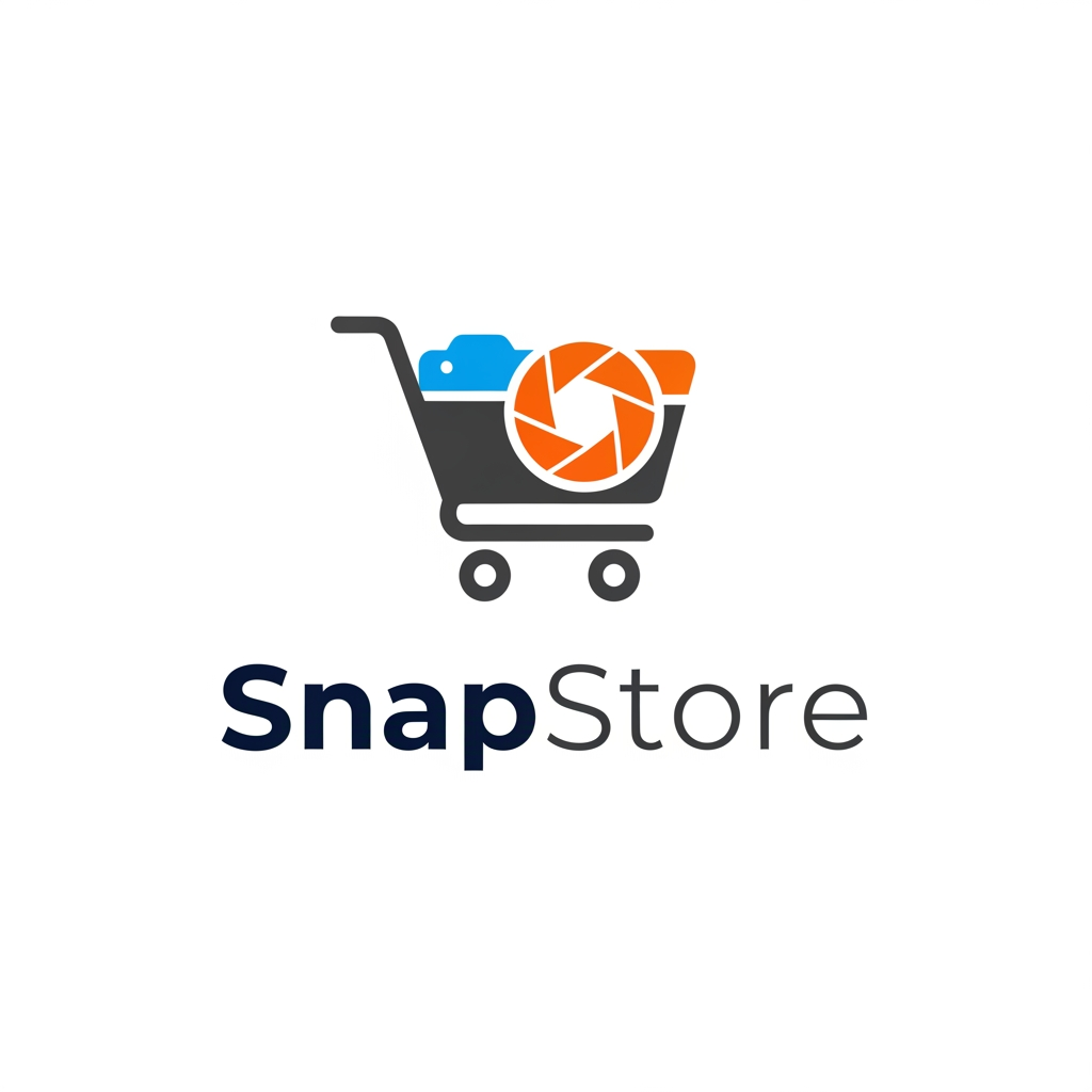 AI Design for create a logo for snapstore 
its a ecomerse platform