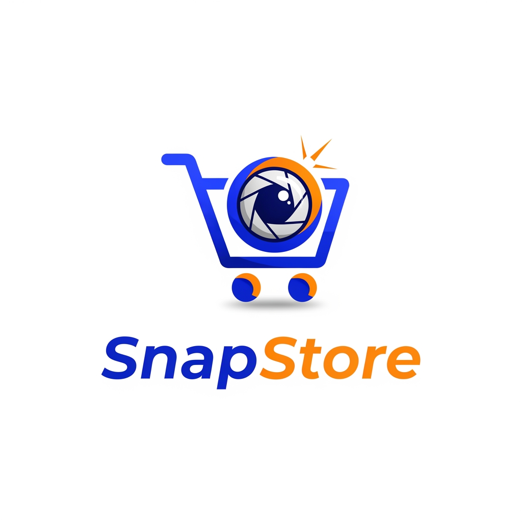 AI Design for create a logo for snapstore 
its a ecomerse platform