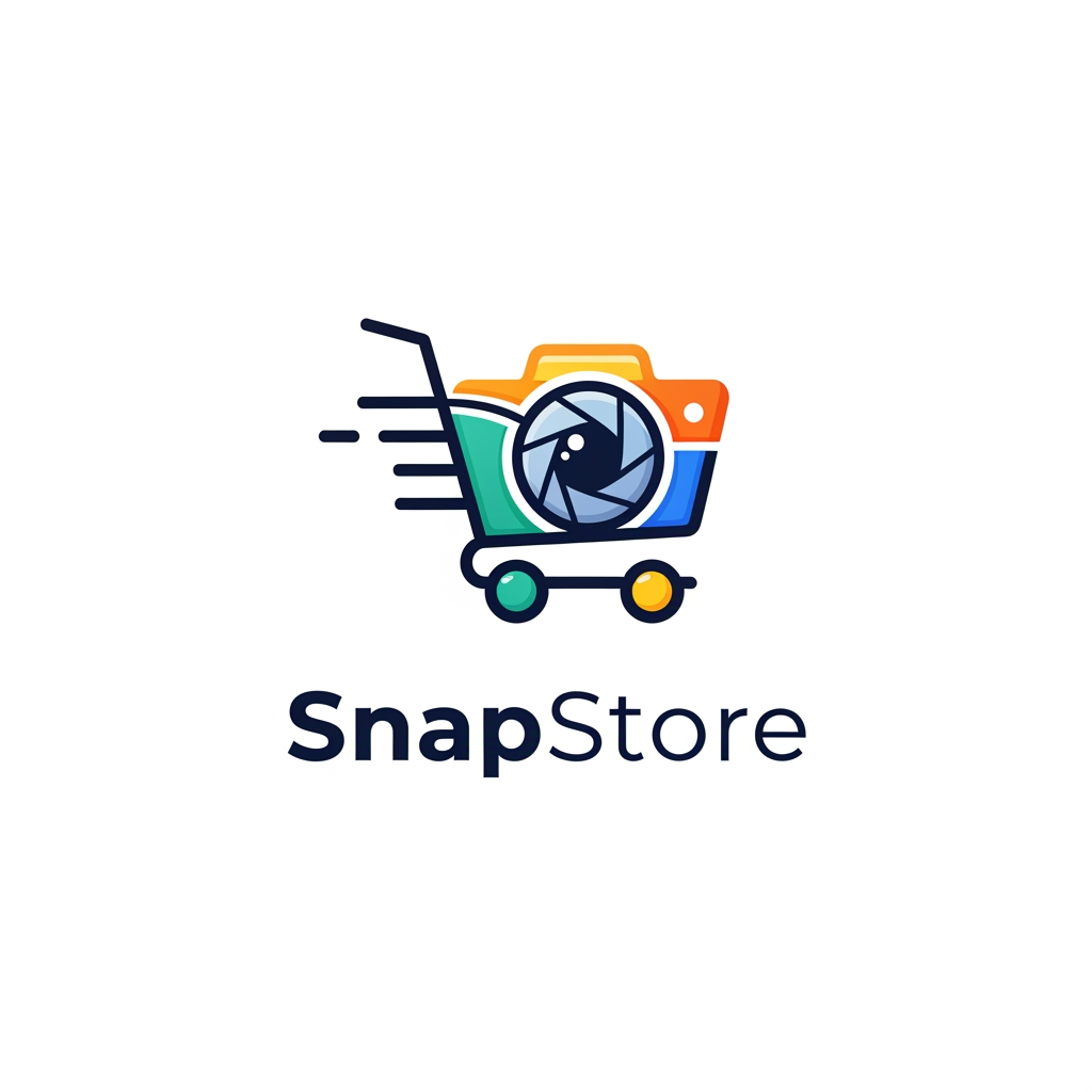 AI Design for create a logo for snapstore 
its a ecomerse platform