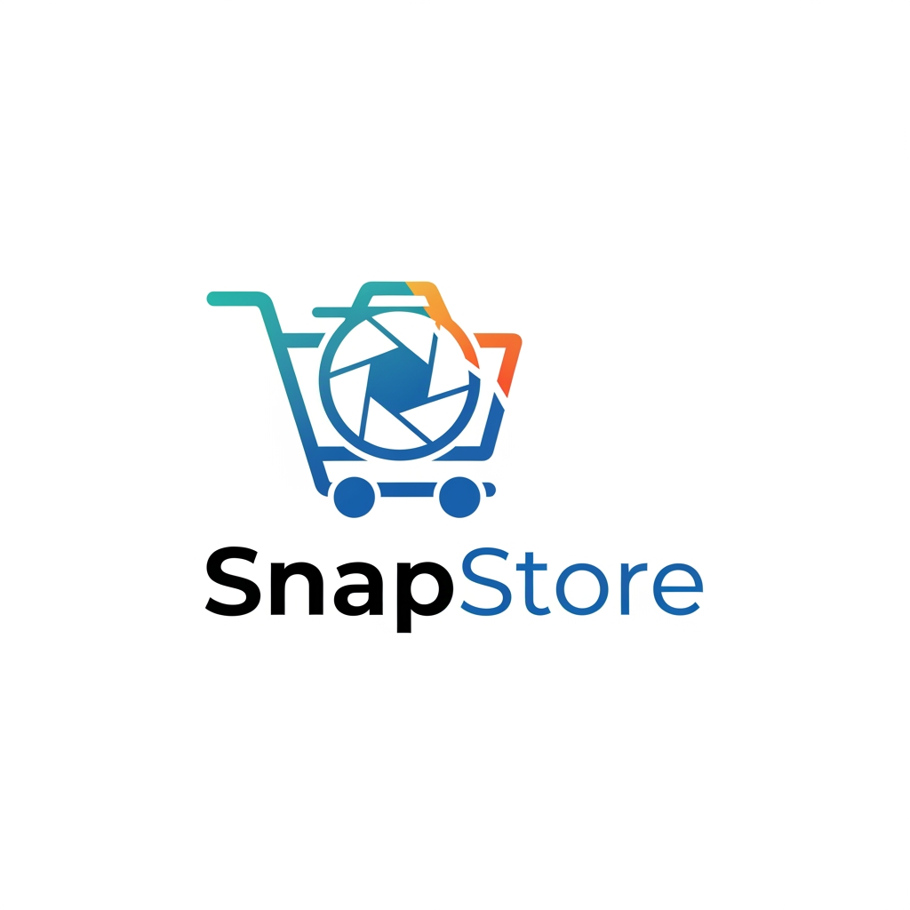 AI Design for create a logo for snapstore 
its a ecomerse platform