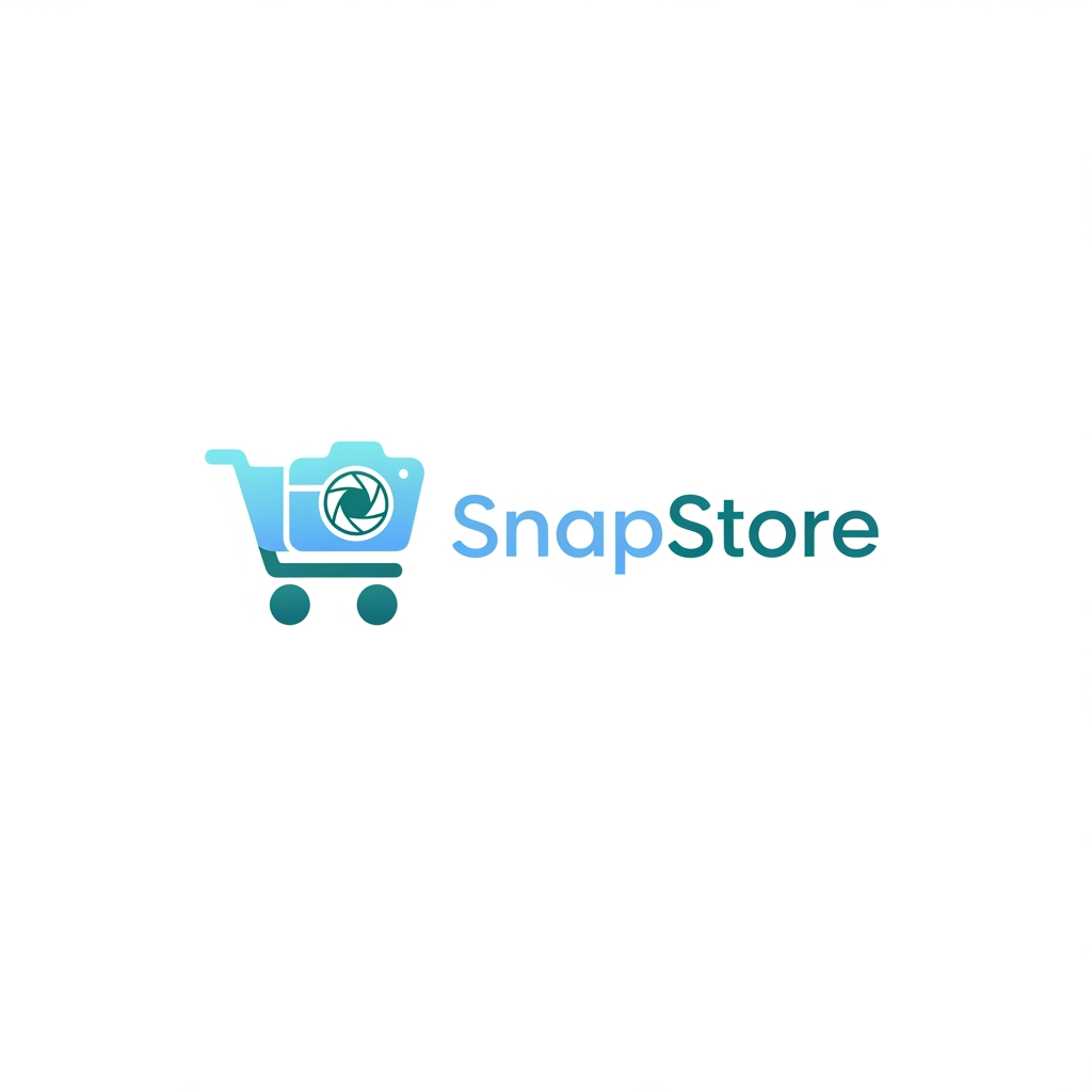 AI Design for create a logo for snapstore 
its a ecomerse platform