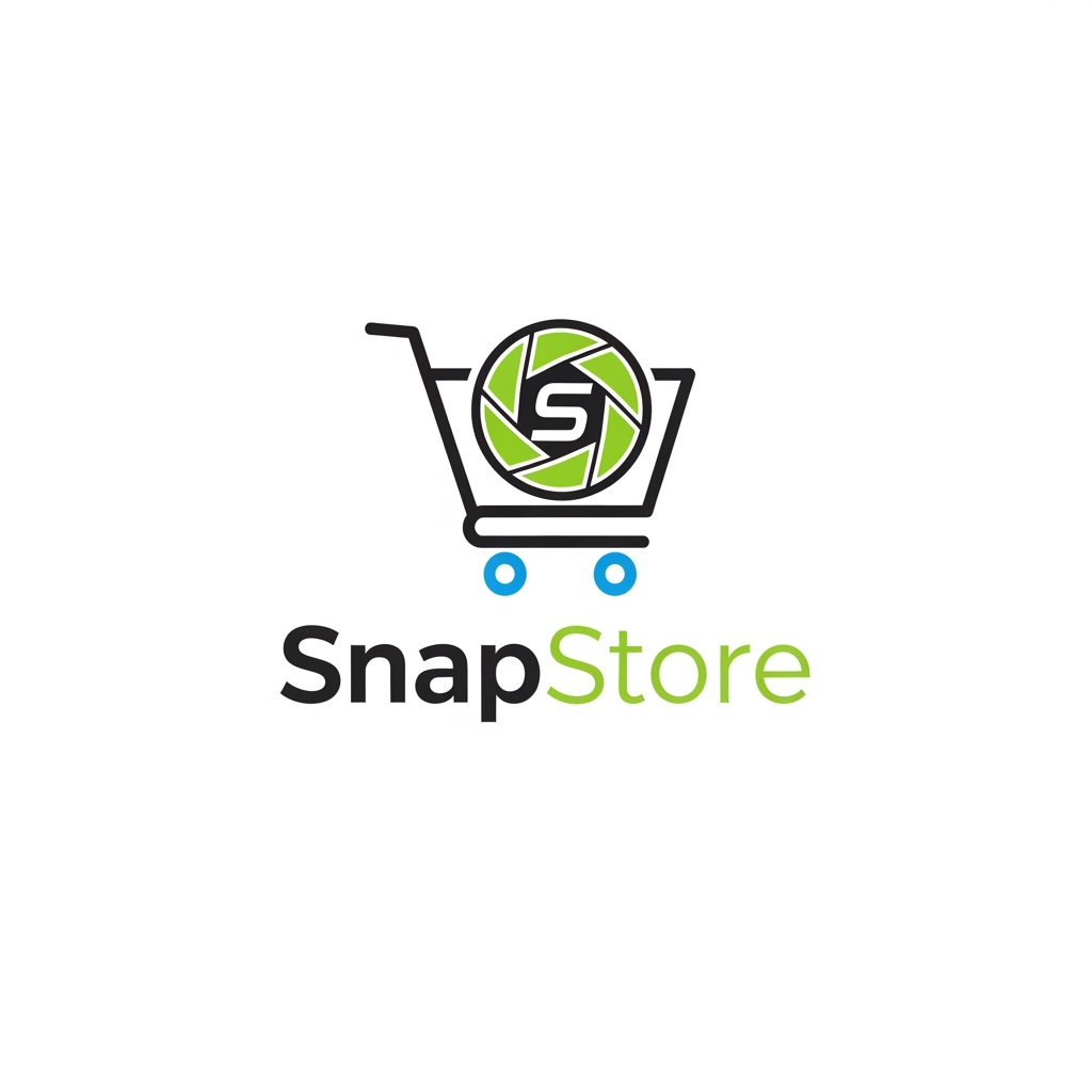 AI Design for create a logo for snapstore 
its a ecomerse platform