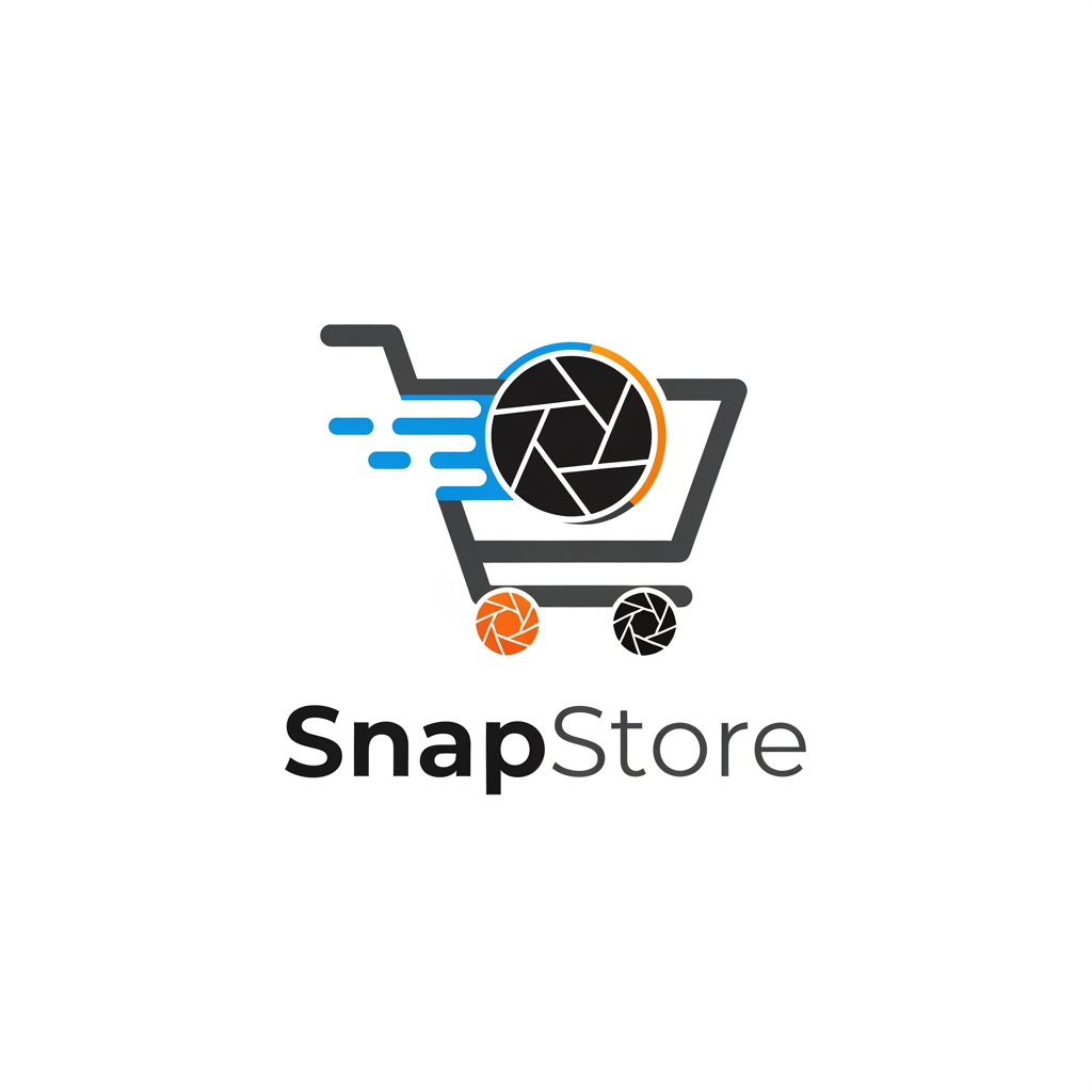 AI Design for create a logo for snapstore 
its a ecomerse platform