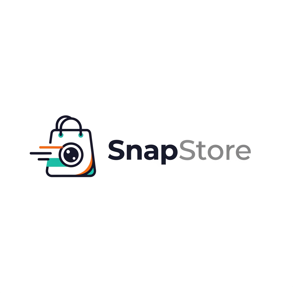 AI Design for create a logo for snapstore 
its a ecomerse platform